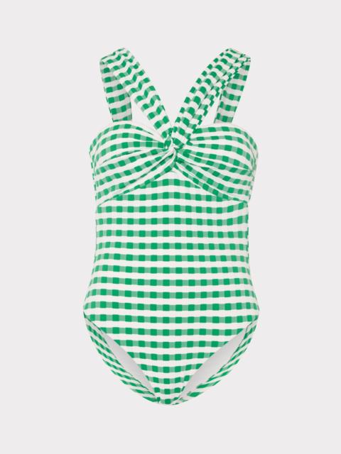 Betsy Jacquard Cottage Bandeau One Piece