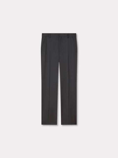 Straight tailored pants in virgin wool