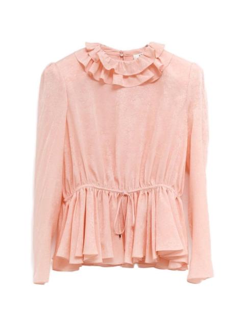 ruffled blouse