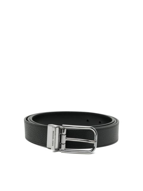 Belt with metal buckle