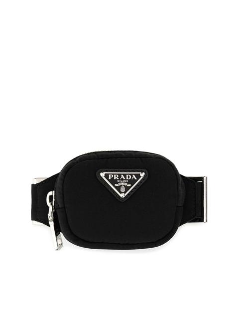logo-plaque belt bag