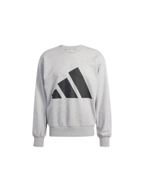 adidas Essentials Big Logo French Terry Sweatshirt Medium Grey Heather/Black