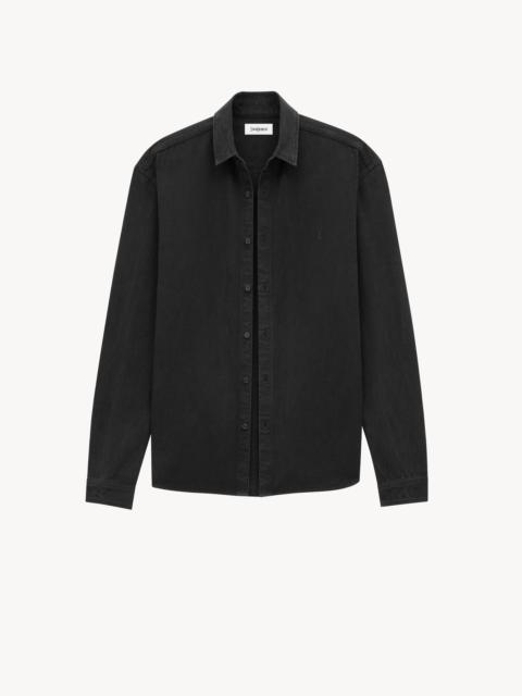 CASSANDRE SHIRT IN RAVEN BLACK DENIM
