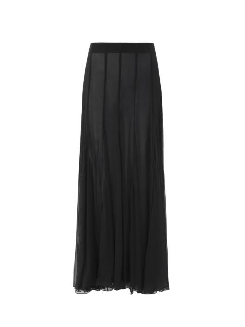 FLUID MAXI SKIRT IN SILK MOUSSELINE