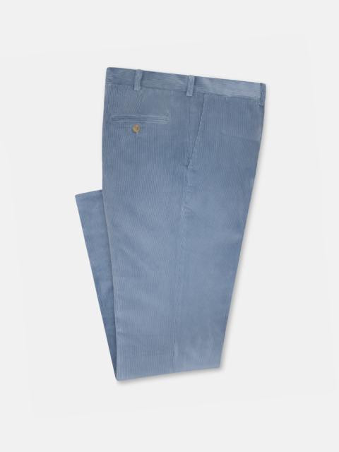 MADE-IN-USA LIGHT BLUE WIDE WALE BRITISH CORDUROY PANT