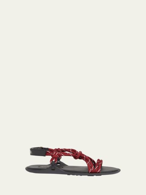 Nastro Cross Rope Grip-Strap Sandals