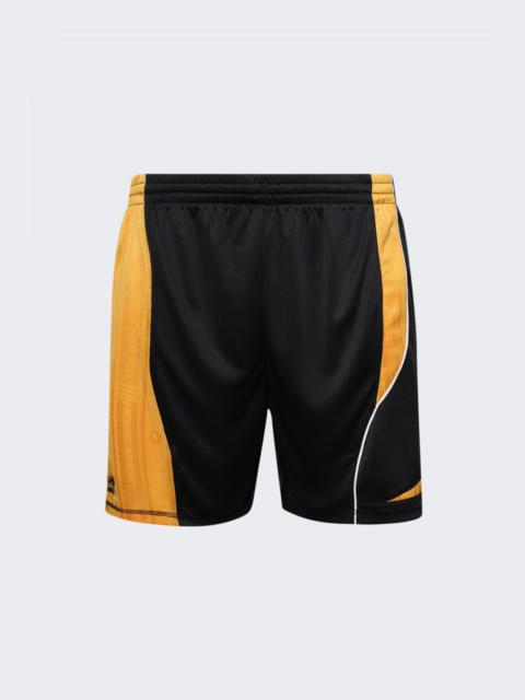 Collage Football Shorts Black And Gold