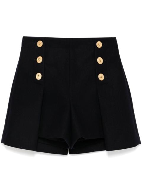 pleated tailored short