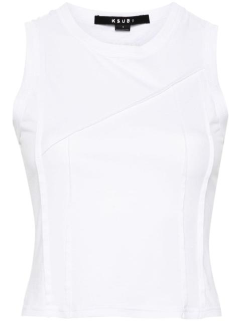 Fragment crew-neck tank top