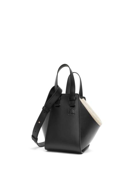 Compact Hammock bag in mellow calfskin and canvas