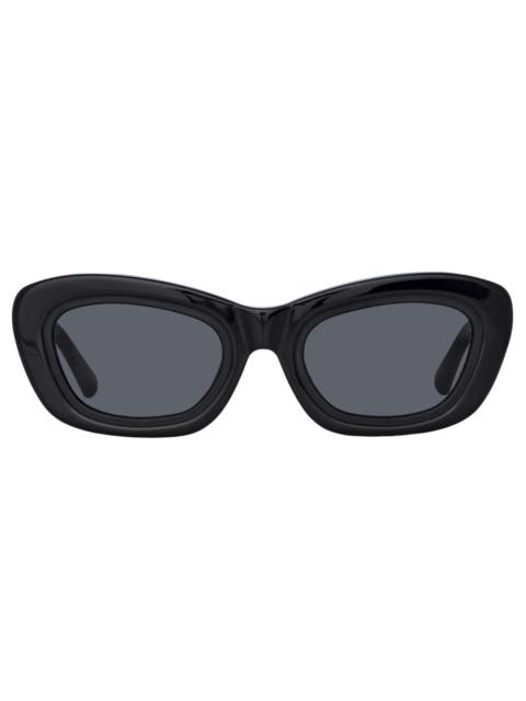Rania Cat Eye Sunglasses in Black