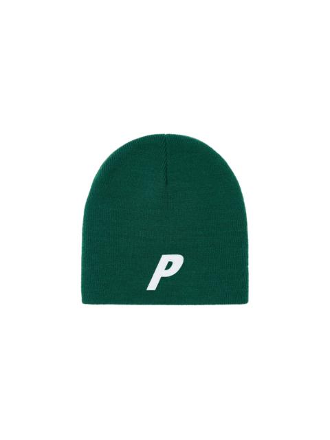 PALACE P NEIN CUFF BEANIE RACEY GREEN | REVERSIBLE
