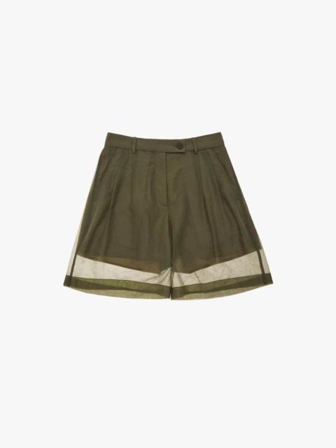 PLEATED SHEER SHORT