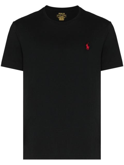 logo-embroidered cotton T-shirt