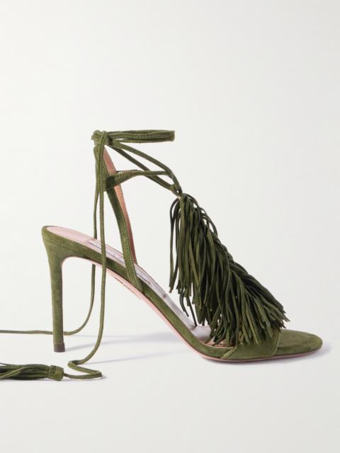 Gytane 85 Fringed Suede Sandals