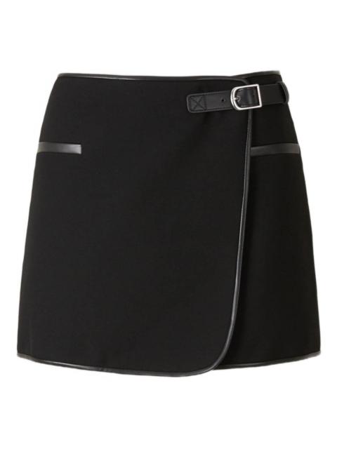 buckle elasticated skirt