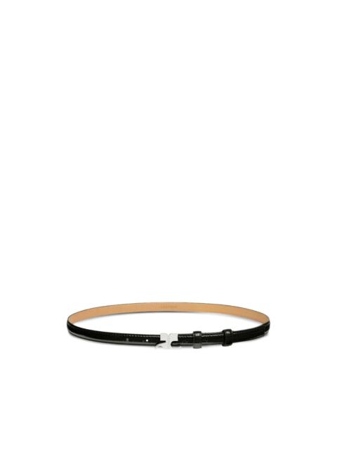 AC-buckle leather belt