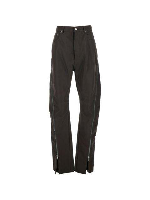 Temple Bolan Banana zip-detail trousers