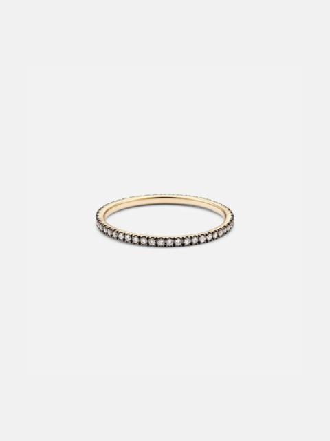 Come Closer 14kt gold ring with diamonds