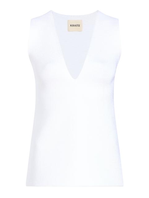 Heidi V-Neck Top white