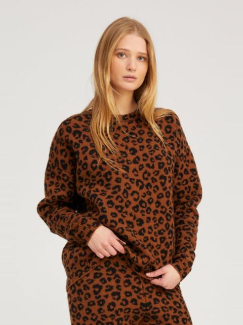 LEOPARD CASHMERE SWEATSHIRT