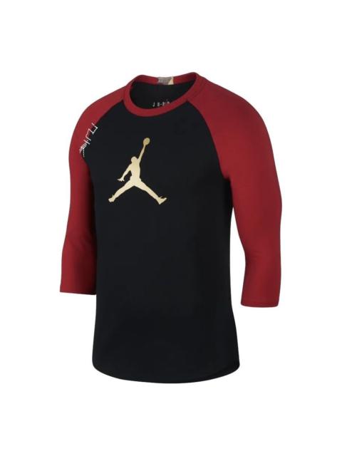 Air Jordan CNY three-quarter sleeve Black Red CD9053-010