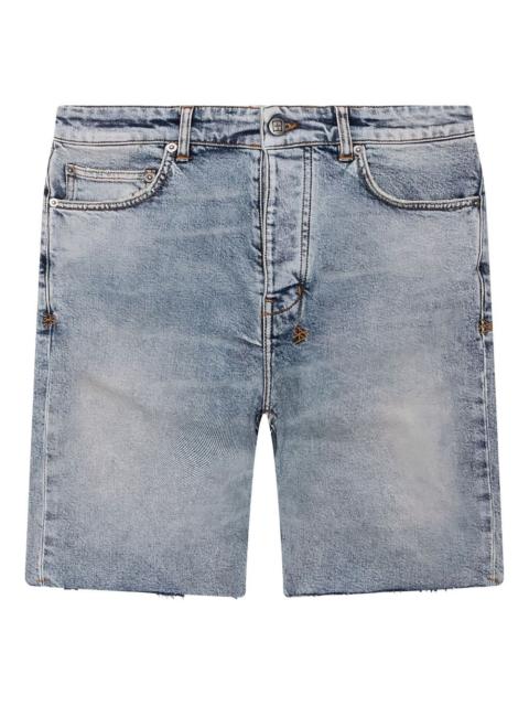 Chopper frayed-hem shorts