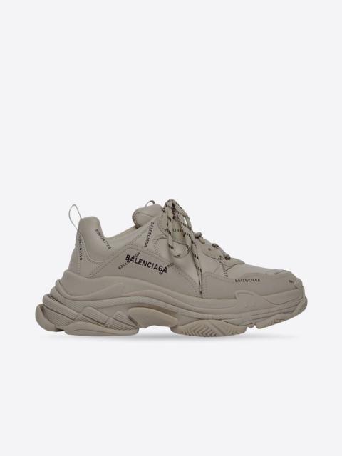 Women's Triple S Sneaker Allover Logo in Beige