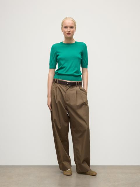 Honor Bright Green Superfine Cashmere T-Shirt