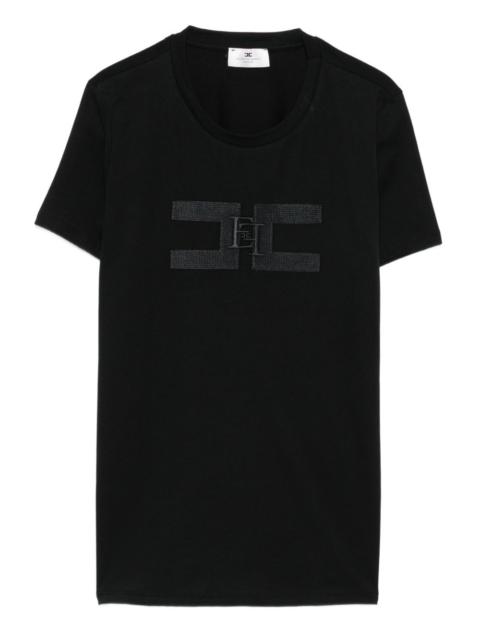 logo-embroidered T-shirt