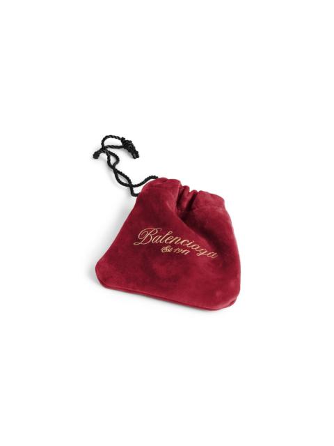 Women's Charm Jewelry Pouch in Cherry Red