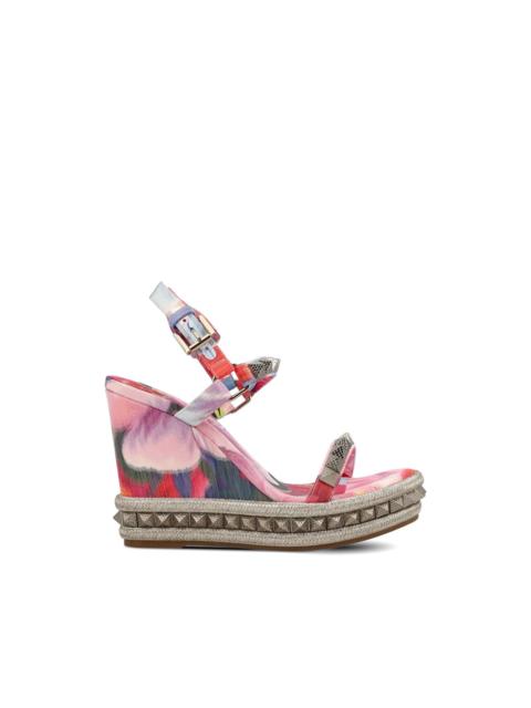 Pyra Clou floral-print studded sandals