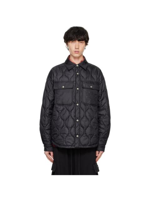 Black 100GR Classic Logo Overshirt