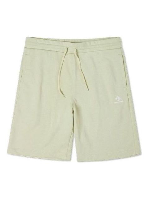 Converse GO TO Embroidered Star Chevron Standard-Fit Fleece Shorts 'Green' 10019926-A16