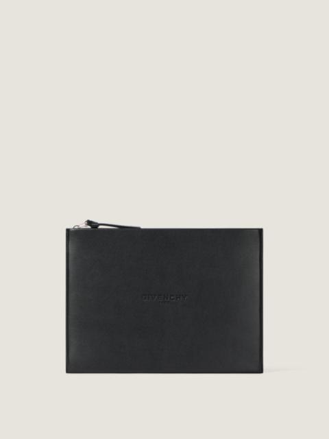 ANTIGONA STAMPED LARGE POUCH IN LEATHER