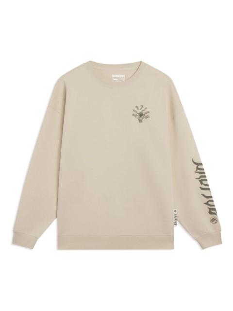 Li-Ning Casual Crewneck Sweatshirt 'Beige' AWDT087-1