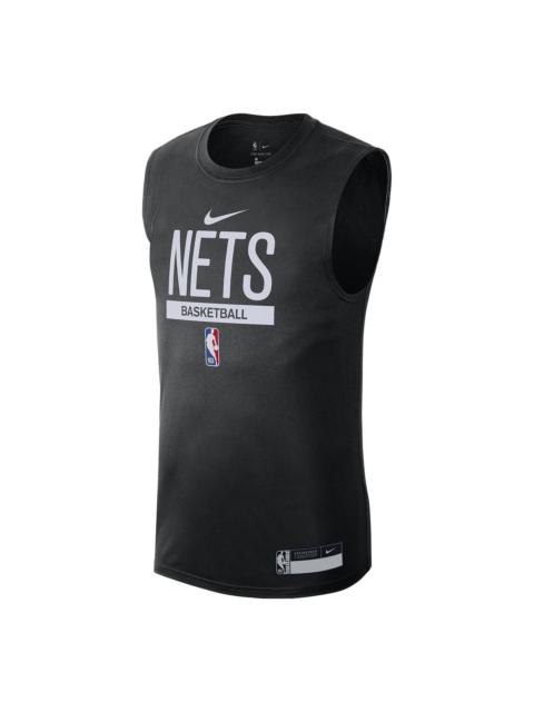 Nike x NBA Brooklyn Nets Training Jersey 'Black' DR6753-010