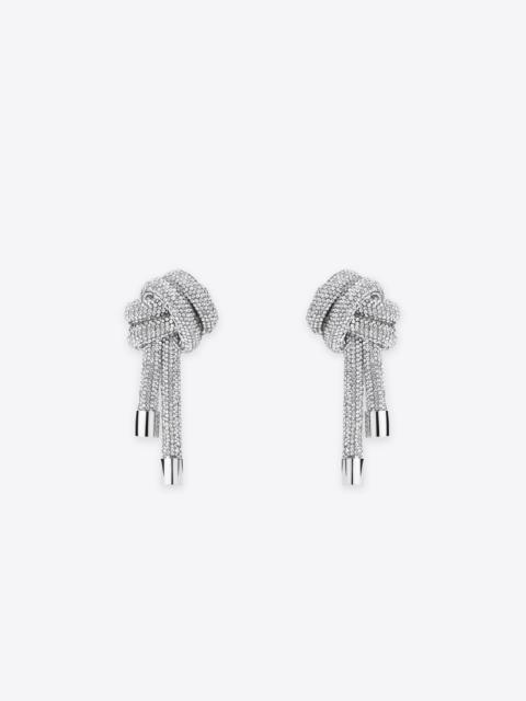 CRYSTAL KNOT EARRINGS