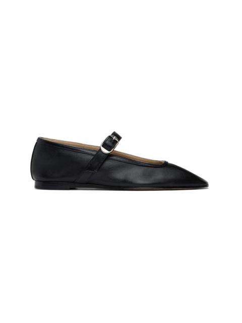 Black Mary Jane Ballerina Flats