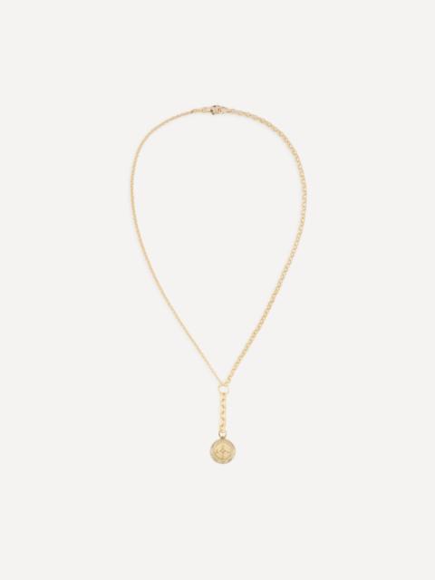 18ct Gold Internal Compass Small Mixed Belcher Extension Chain Necklace