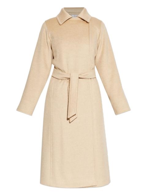 long-sleeve belted coat