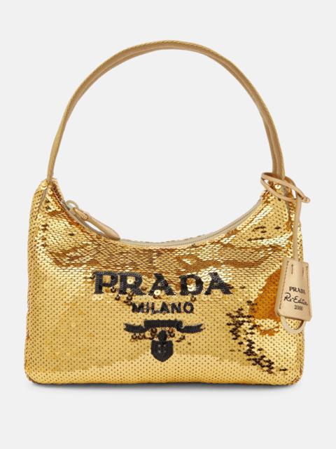 Re-Edition 2000 Mini sequined shoulder bag