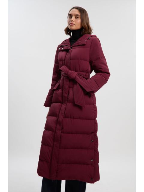 Real Down Belted Maxi Coat
