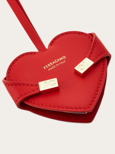 Hug heart mirror charm