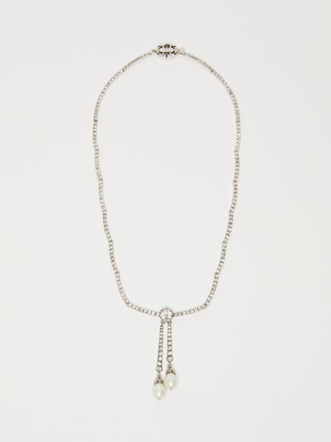 DUDA Rhinestone-adorned tennis necklace