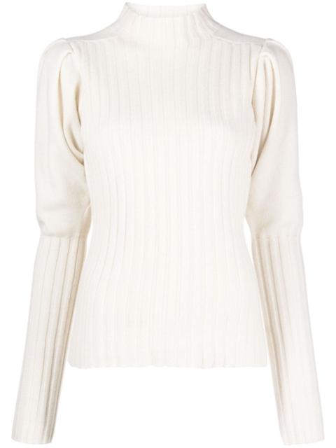 ribbed-knit cashmere jumper