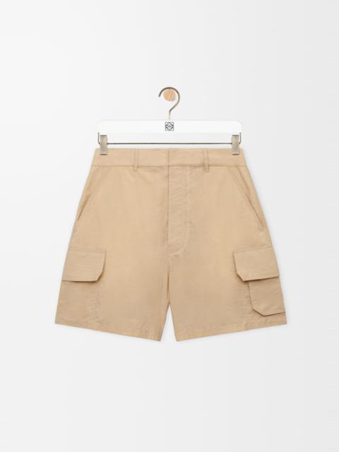 Cargo shorts in cotton blend