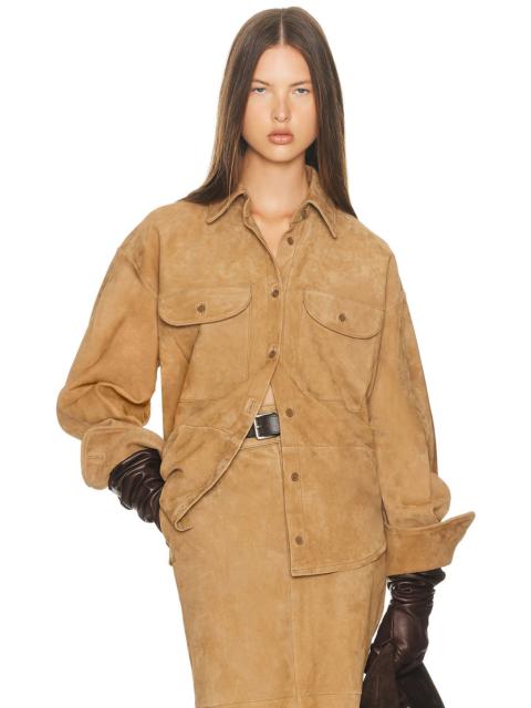 Suede Overshirt