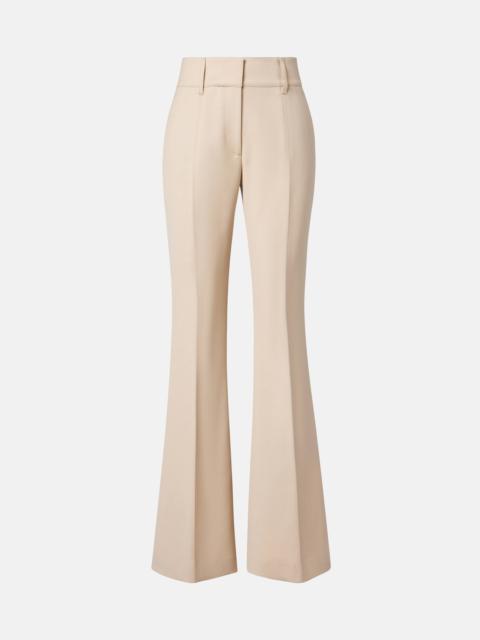 Rhein high-rise wool flared pants