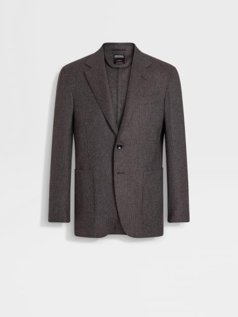 BROWN AND GREY OASI CASHMERE JACKET